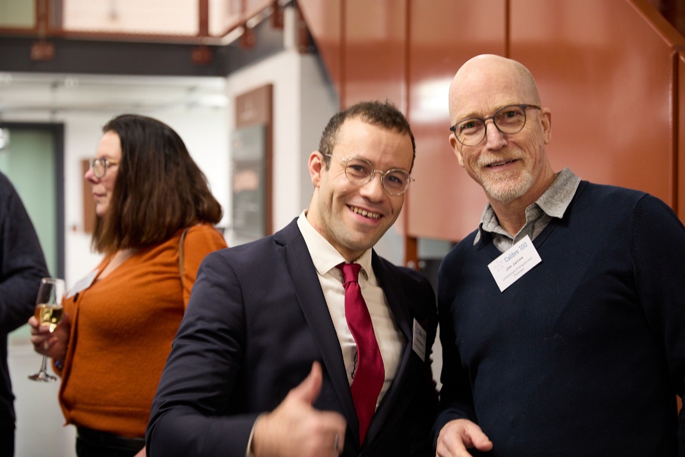 Taylor Wheeler speaking at networking event